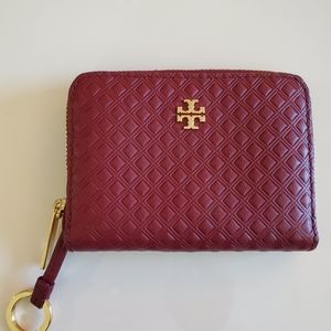 Tory Burch small zip wallet with key ring